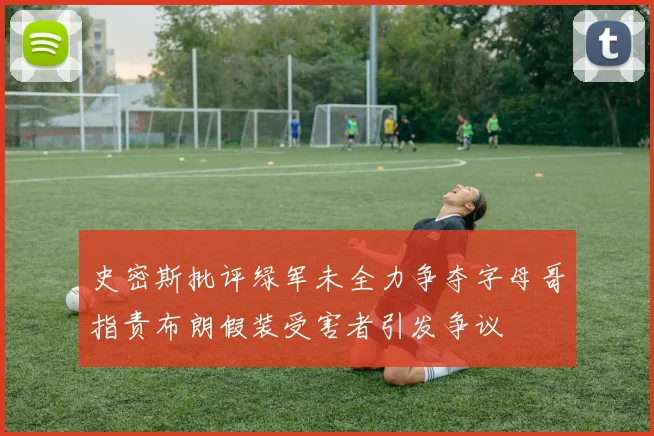 史密斯批评绿军未全力争夺字母哥指责布朗假装受害者引发争议